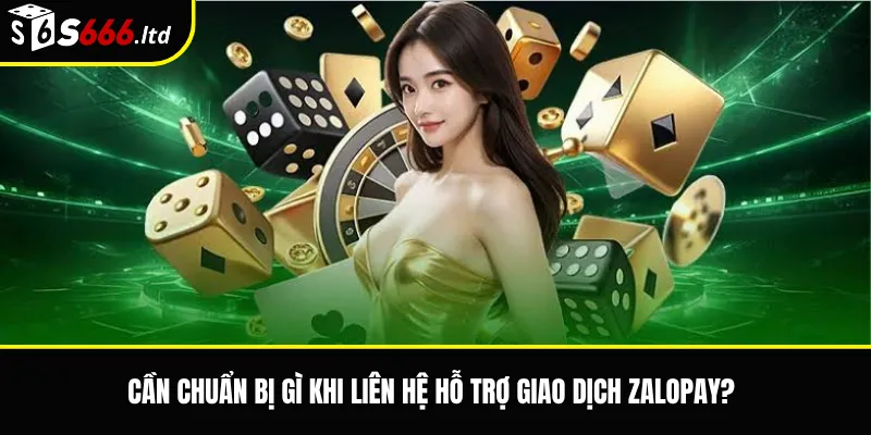 Cần chuẩn bị gì khi liên hệ hỗ trợ giao dịch ZaloPay?
