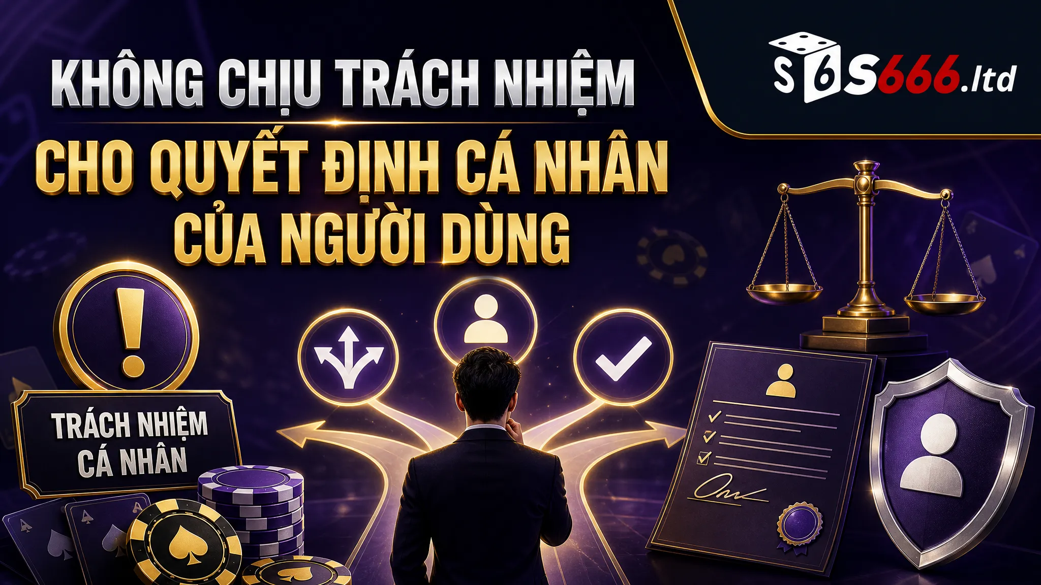 Không chịu trách nhiệm cho quyết định cá nhân của người dùng